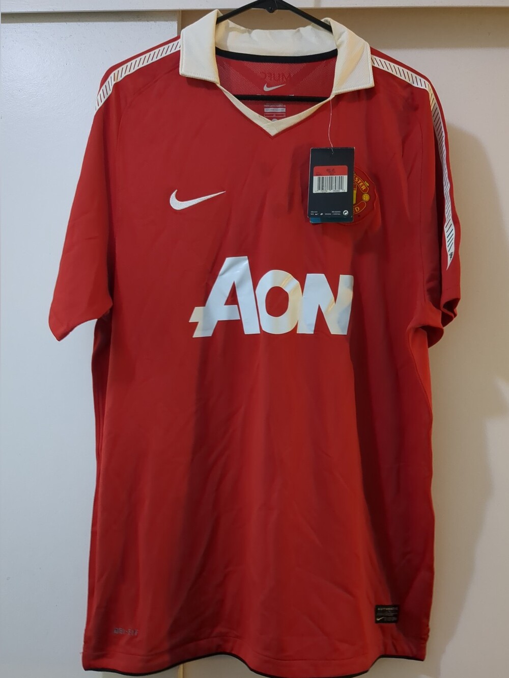 NWT 2010-11 Manchester United Home Jersey Nike 382469-623 Size L (READ)